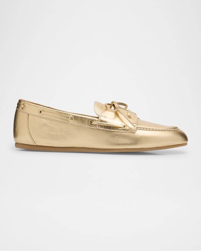 Tinsley Metallic Boat Loafers